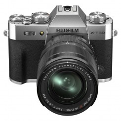 دوربین عکاسی بدون آینه فوجی فیلم مدل FujiFilm X-T30 II Mirrorless Camera with 18-55mm f/2.8-4 (silver)