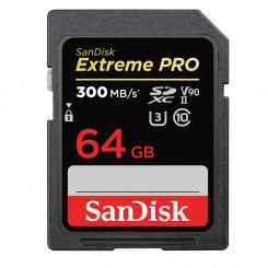 کارت حافظه سن دیسک SanDisk 64GB Extreme PRO UHS-II SDXC 300MB/S 2000X