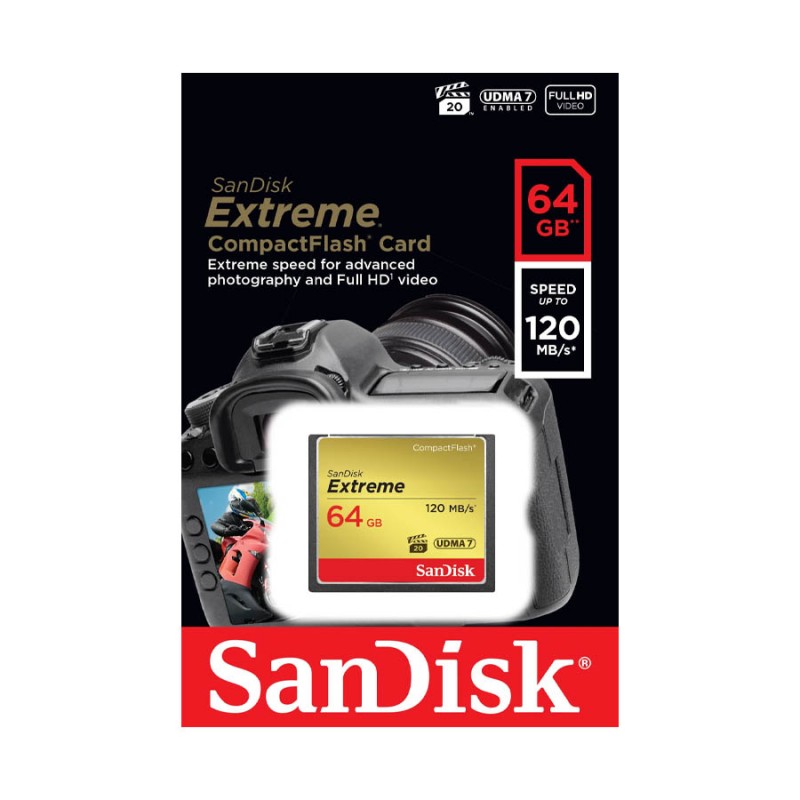کارت حفظه سن دیسک SanDisk CF 64GB 120mbs کارت حفظه سن دیسک SanDisk CF 64GB 120mbs
