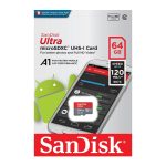 کارت حافظه سن دیسک SanDisk micro SD 64GB 120mbs