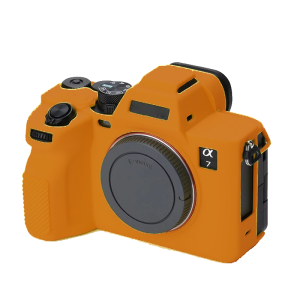 کاور سیلیکونی مناسب سونی Sony a7 iv (نارنجی)