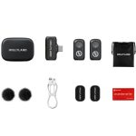 میکروفون یقه ای بی سیم Hollyland LARK A2 DUO 2 Person Wireless Combo Microphone
