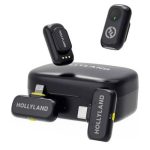 میکروفون یقه ای بی سیم Hollyland LARK A2 DUO 2 Person Wireless Combo Microphone